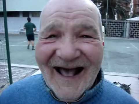 Crazy Old Laughing Giggling Italian Man PopScreen